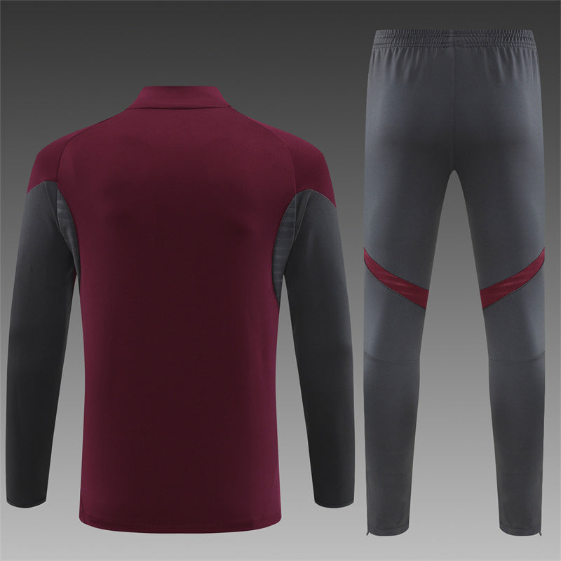 Arsenal 2025/26 Maroon ¼ Zip Training Set | Adult + Kids Sizes