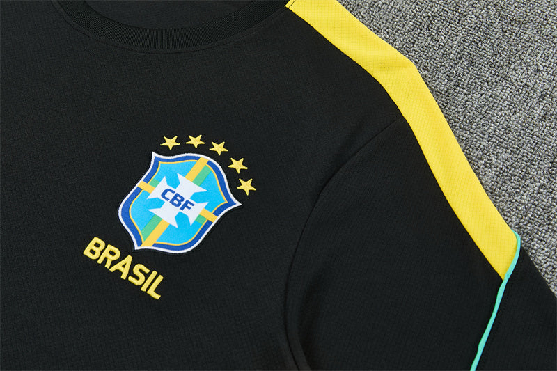 Brazil 2026/27 Black Training Set (Adult + Kids Sizes)