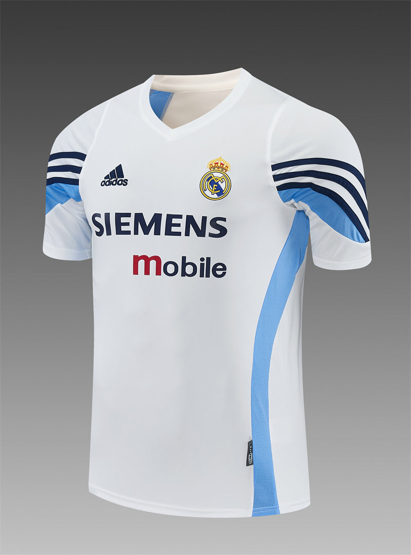 Real Madrid 2003/04 White Retro Training Top