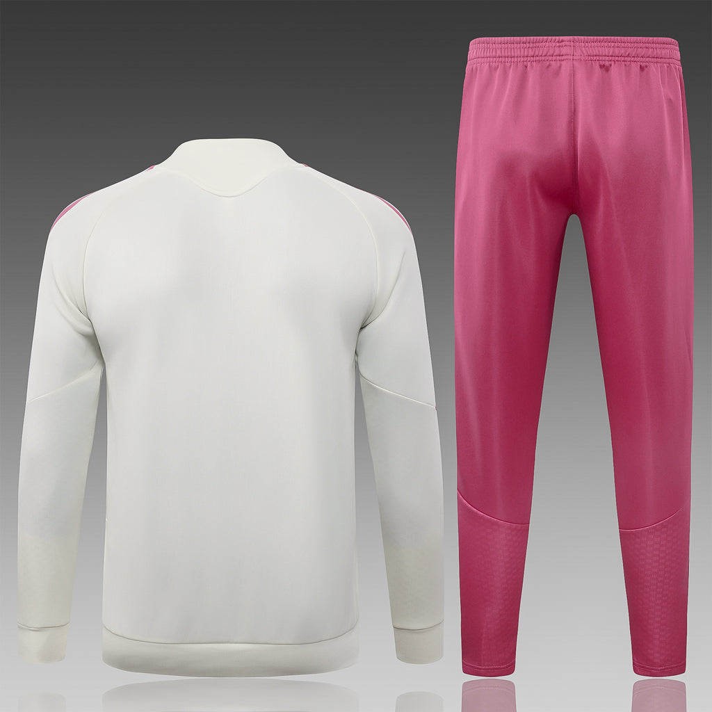Real Madrid 2026/27 White/Pink Tracksuit  | Adult + Kids Sizes